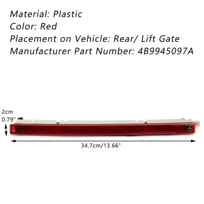 Feu Stop Central Haut Niveau Pour Audi A6 Allroad Quattro 4B9945097A Rouge - vue arrière - Becquet Voiture