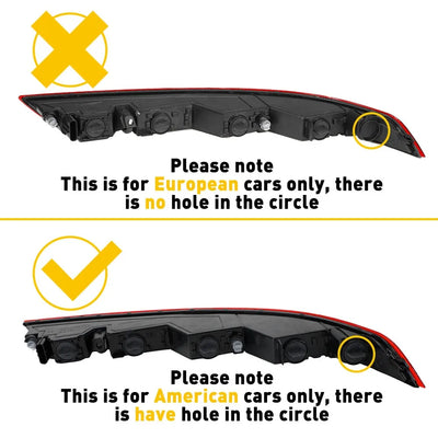 Feu Stop Inferieur Audi Q5 2017-2021 Pare-Chocs - vue de trois-quarts - Becquet Voiture