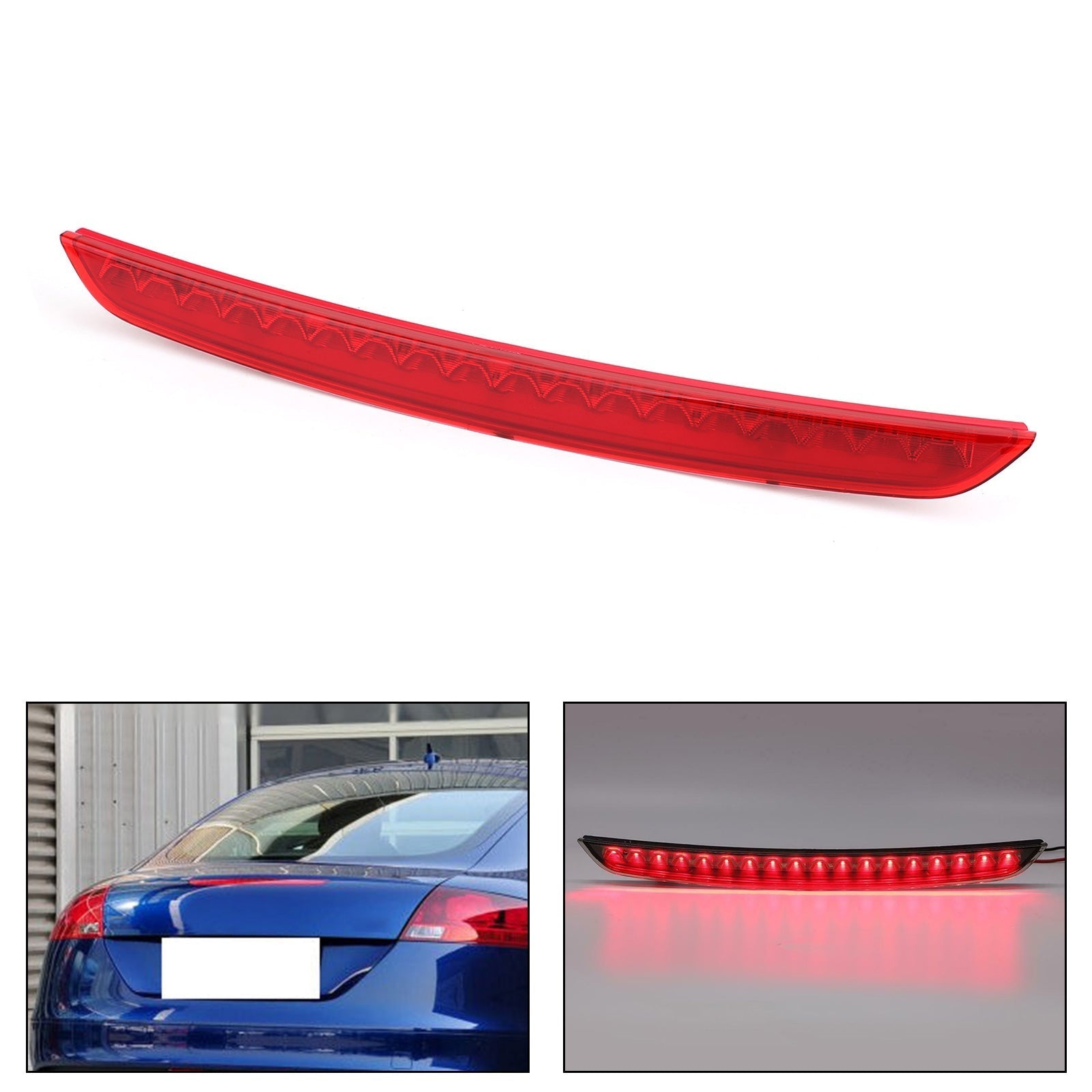 Feu Stop LED Arrière 3ème 8J0945097 Audi TT MK2 2007-2014 - vue de face - Becquet Voiture