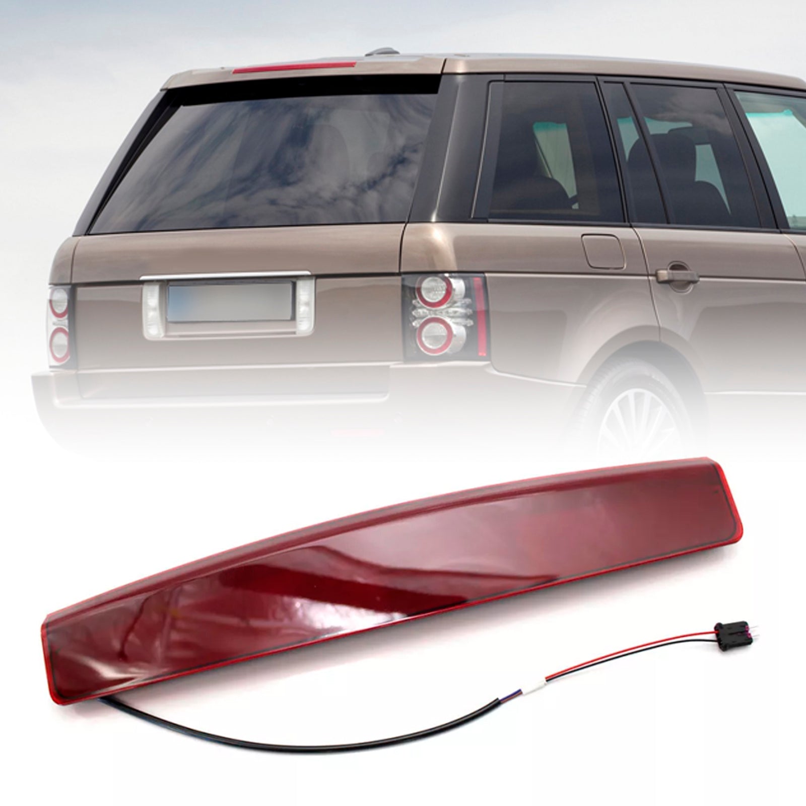 Feu Stop Surélevé LED Rouge Land Rover Range Rover 2003-2012 XFG000040 - vue de face - Becquet Voiture