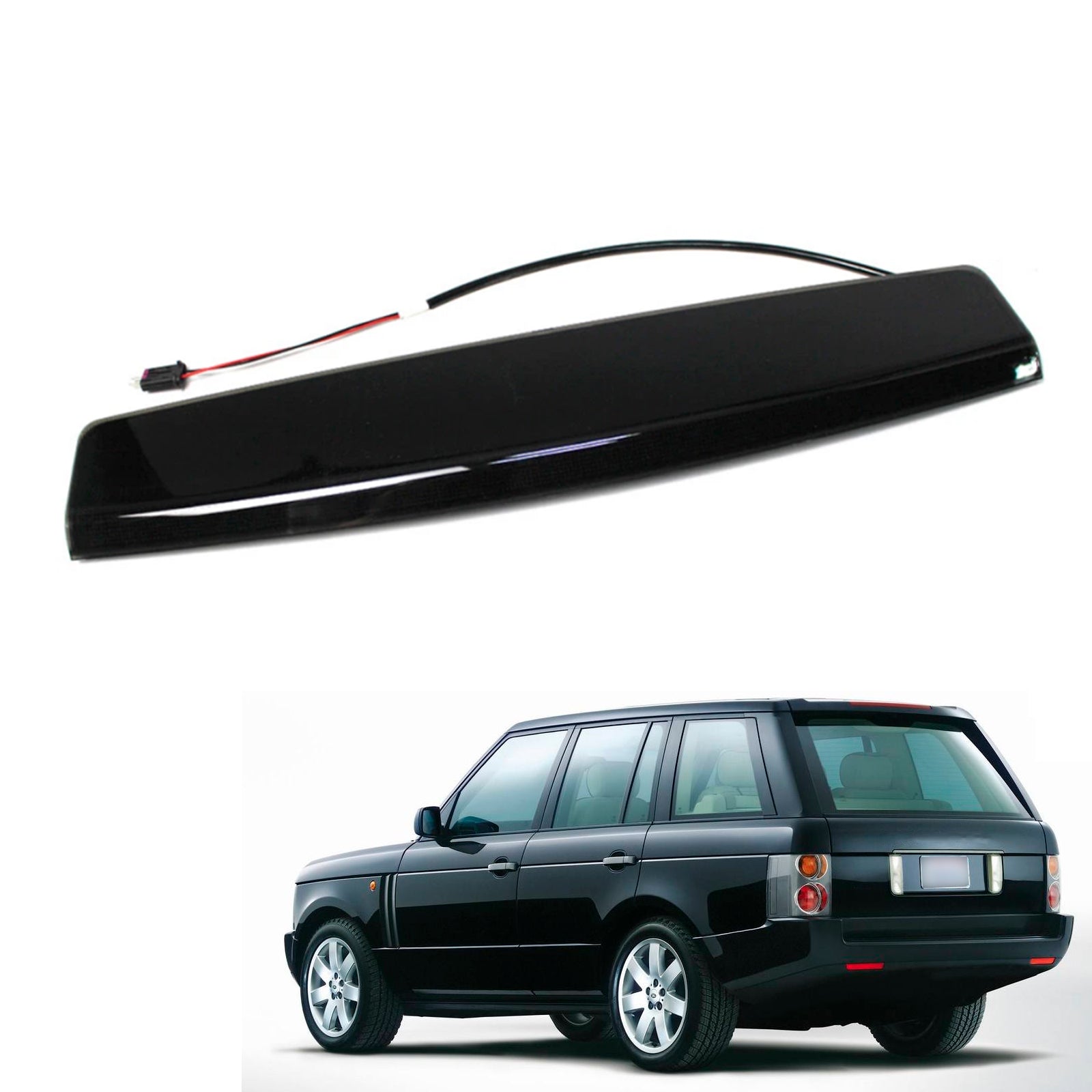 Feu Stop Surélevé Noir Land Rover Range Rover XFG000040 - vue de face - Becquet Voiture