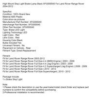Feu Stop Surélevé Noir Land Rover Range Rover XFG000040 - vue de trois-quarts 2 - Becquet Voiture
