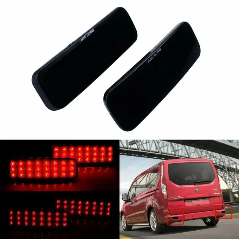 Feux Antibrouillard Arrière Réflecteur LED Ford Transit Custom 2013+ - vue de face - Becquet Voiture