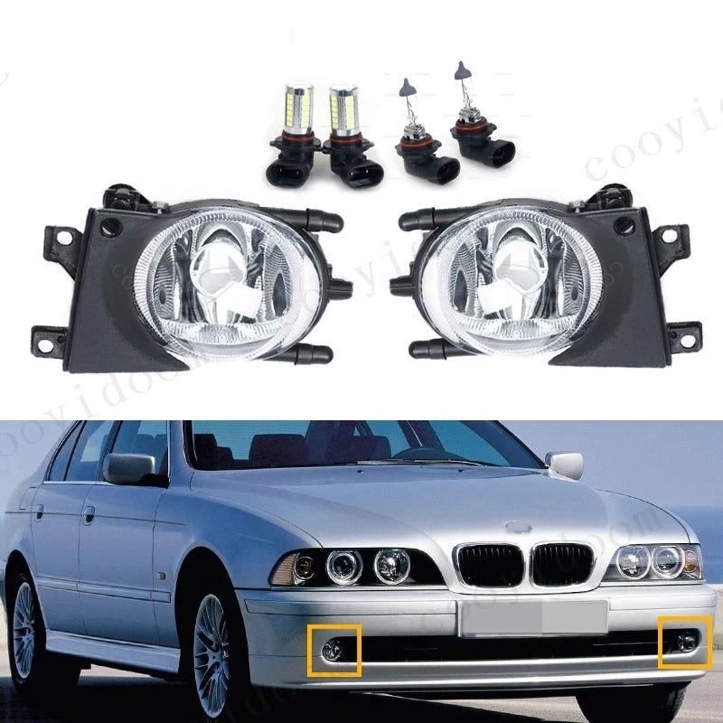 Feux Antibrouillard BMW Série 5 E39 1999-2004 - vue de face - Becquet Voiture
