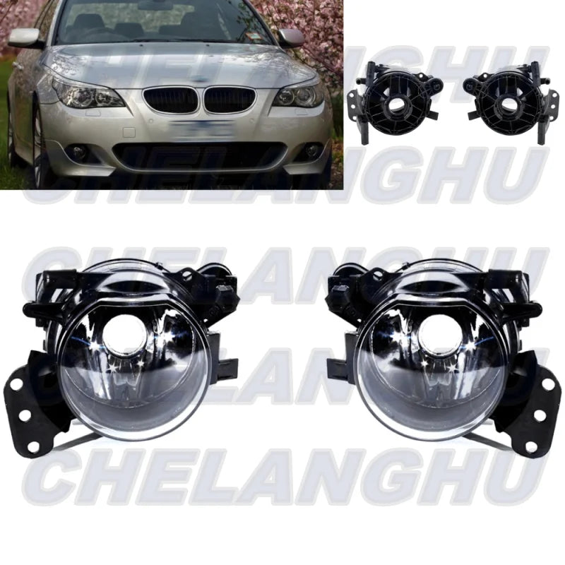 Feux Antibrouillard BMW Série 5 E60 E61 2004-2010 - vue de face - Becquet Voiture