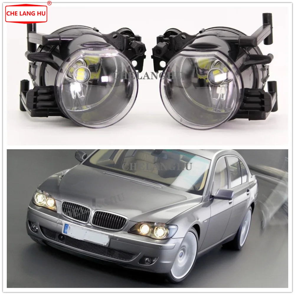 Feux Antibrouillard LED BMW Série 7 E65 E66 2005-2008 - vue de face - Becquet Voiture
