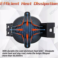 Feux Antibrouillard LED Dodge Ram 1500 2002-2008 Paire - installé sur véhicule - Becquet Voiture