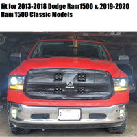 LED Fog Lights Dodge Ram 1500 2013-2022 - studio packshot - Becquet Voiture