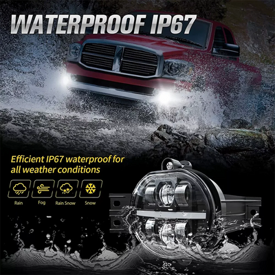 Feux Antibrouillard LED Dodge Ram 1500 2500 3500 Durango (2002-2008) - installé sur véhicule - Becquet Voiture