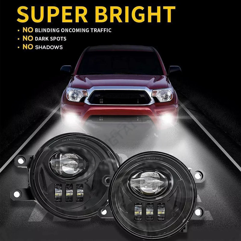 Feux Antibrouillard LED Jeep Renegade 2015-2018 Lentille - vue de trois-quarts - Becquet Voiture