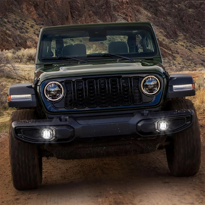 Feux Antibrouillard LED Jeep Wrangler JL Rubicon - vue arrière - Becquet Voiture