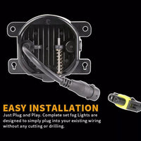 Feux Antibrouillard LED Suzuki SX4 2008-2012 - installé sur véhicule - Becquet Voiture