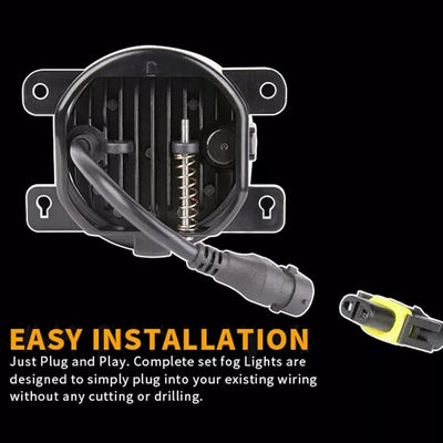 Feux Antibrouillard LED Suzuki SX4 2008-2012 - installé sur véhicule - Becquet Voiture
