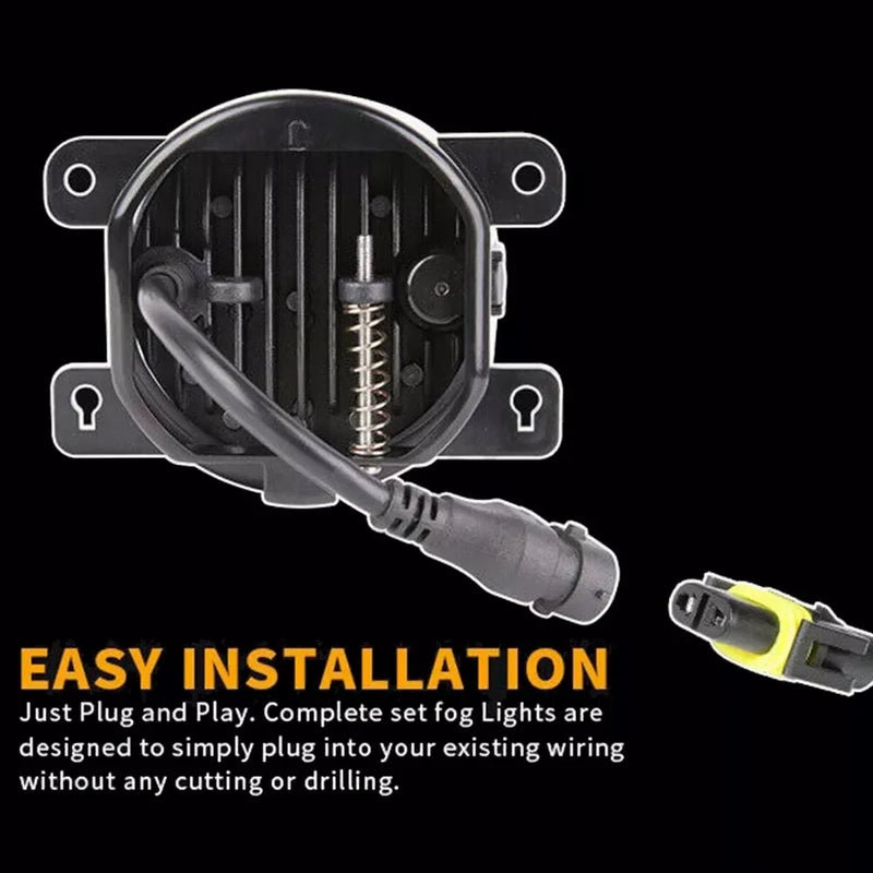 Feux Antibrouillard LED Suzuki SX4 2008-2012 - installé sur véhicule - Becquet Voiture