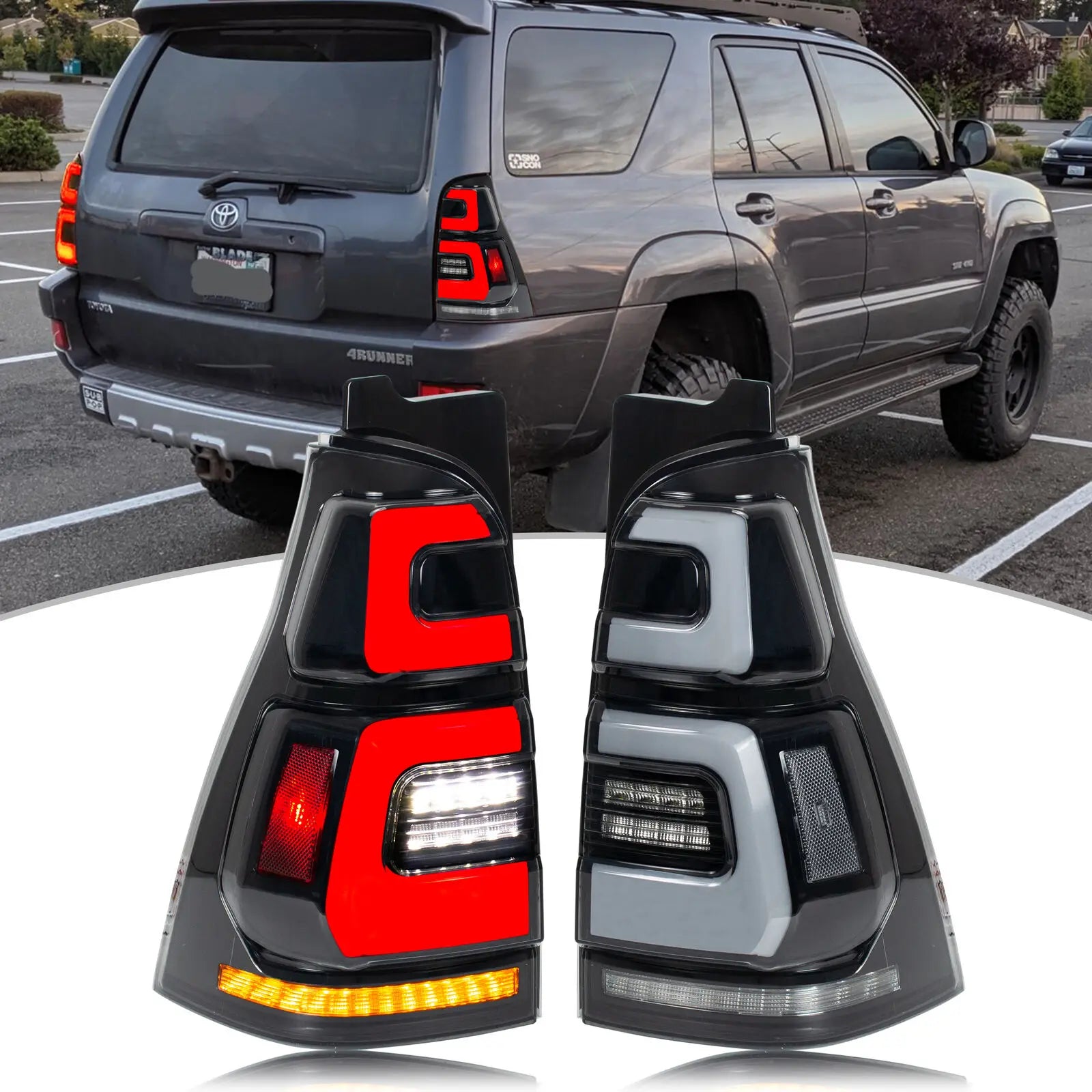Feux Antibrouillard LED Toyota 4Runner 2003-2009 - vue de face - Becquet Voiture