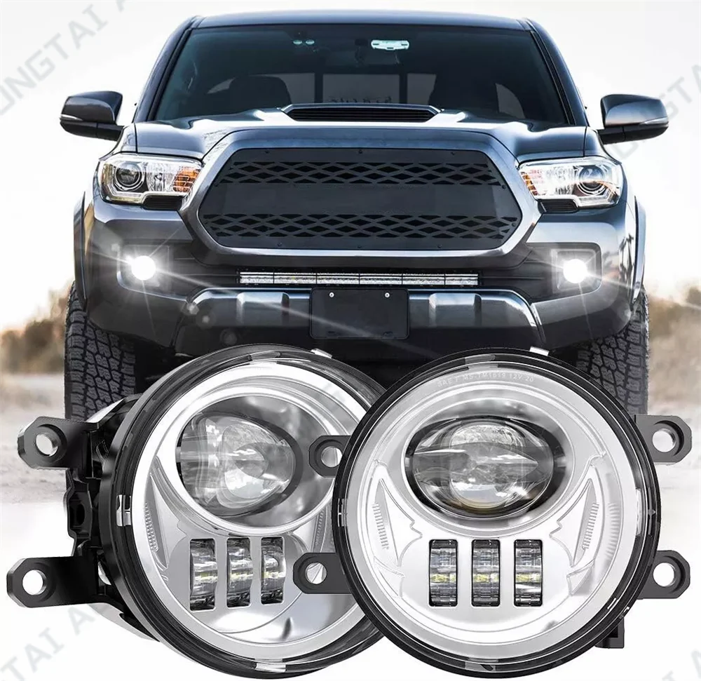 Feux Antibrouillard LED Toyota Tacoma 4Runner Tundra - vue de face - Becquet Voiture