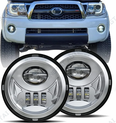 Feux Antibrouillard LED Toyota Tundra Sequoia Tacoma Solara - détail du montage - Becquet Voiture