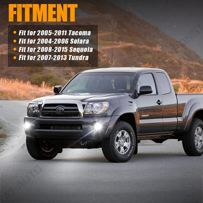 Feux Antibrouillard LED Toyota Tundra Sequoia Tacoma Solara - vue arrière - Becquet Voiture