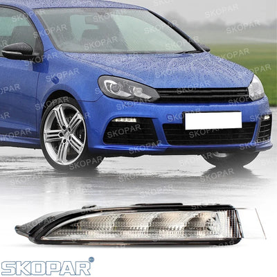 Feux Antibrouillard LED Volkswagen Golf 6 MK6 R20 2009-2013 - détail du montage - Becquet Voiture
