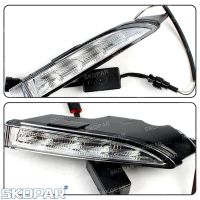 Feux Antibrouillard LED Volkswagen Golf 6 MK6 R20 2009-2013 - installé sur véhicule - Becquet Voiture