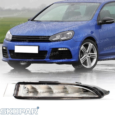 Feux Antibrouillard LED Volkswagen Golf 6 MK6 R20 2009-2013 - vue rapprochée - Becquet Voiture