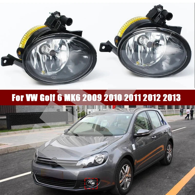 Feux Antibrouillard Volkswagen Golf 6 MK6 2009-2013 - vue de face - Becquet Voiture
