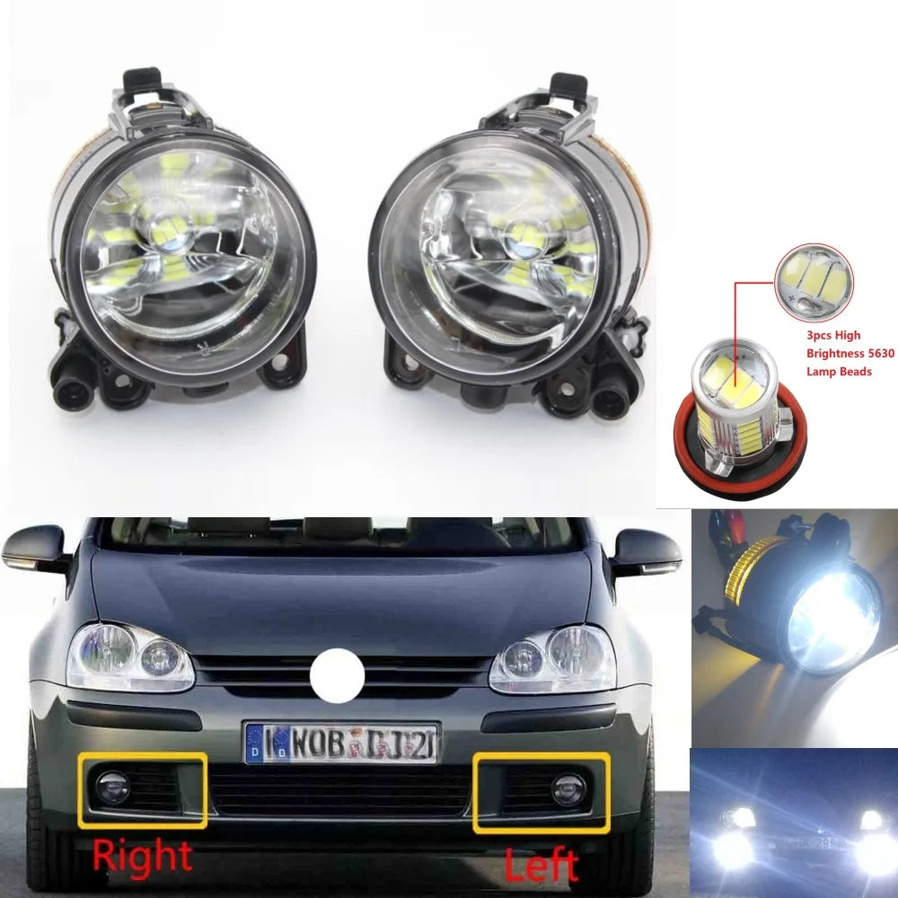 Feux Antibrouillard VW Golf 5 MK5 2004-2009 - vue de face - Becquet Voiture