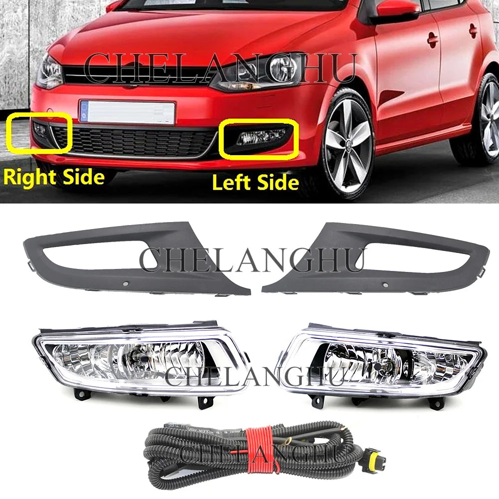 Feux Antibrouillard VW Polo 6R Vento 2009-2014 - vue de face - Becquet Voiture
