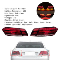 LED-Rückleuchten Mercedes E-Klasse W212 E250 bis E63 AMG 2014 - am Fahrzeug montiert - Becquet Voiture