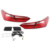 Feux arrière à LED rouges Toyota Camry Berline 2016-2021 - installé sur véhicule - Becquet Voiture