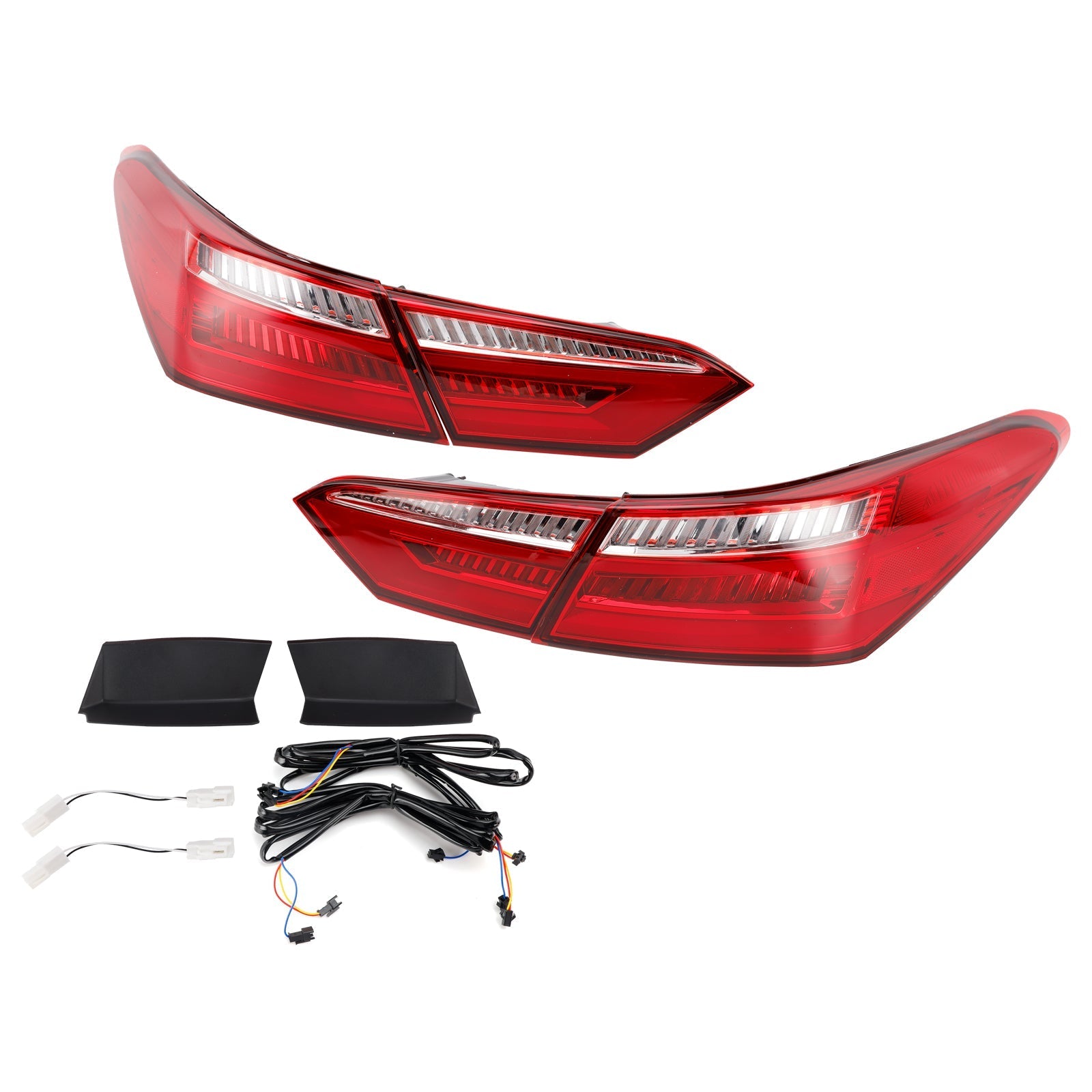 Feux arrière à LED rouges Toyota Camry Berline 2016-2021 - vue de face - Becquet Voiture