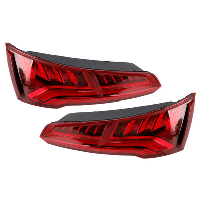 Feux Arrière LED 5 Broches 80A945093B pour Audi Q5 MK2 2017-2020 - vue de trois-quarts - Becquet Voiture
