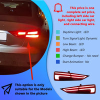 LED-Rückleuchten Audi A3 2013-2020 dynamisch S-Line - Draufsicht - Becquet Voiture