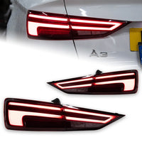LED-Rückleuchten Audi A3 8V Limousine Dynamische Blinker - Vorderansicht - Becquet Voiture
