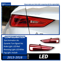 LED-Rückleuchten Audi A3 8V Limousine Dynamische Blinker - Nahansicht - Becquet Voiture