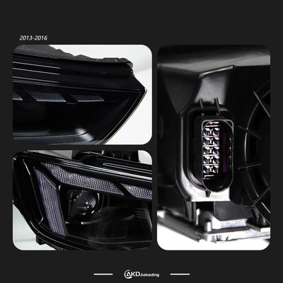 Feux Arrière LED Audi A3 S3 8V 2013-2021 - installé sur véhicule - Becquet Voiture
