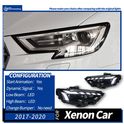 Feux Arrière LED Audi A3 S3 8V 2013-2021 - vue de dessus - Becquet Voiture