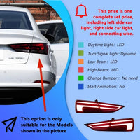 LED-Rückleuchten Audi A3 S3 RS3 2013-2019 Funkelnd - im Einsatz - Becquet Voiture