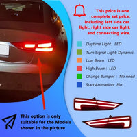 LED-Rückleuchten Audi A3 S3 RS3 2013-2019 Funkelnd - Nahansicht - Becquet Voiture