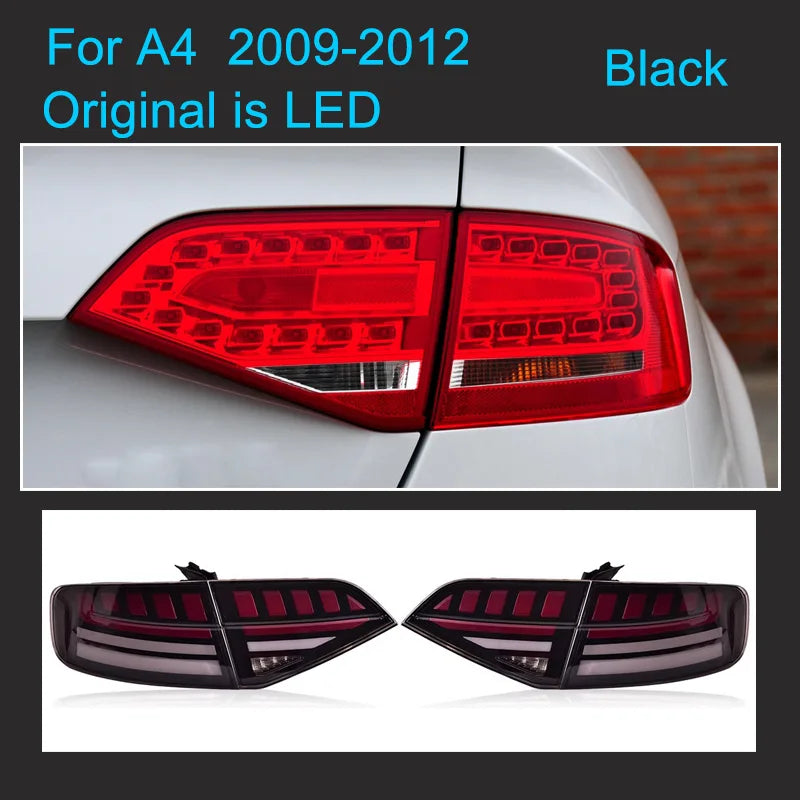 Dynamic LED Taillights Audi A4 2009-2012 - fitting detail - Becquet Voiture