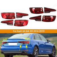 Feux Arrière LED Audi A4 B9 2016-2019 Clignotant Séquentiel - vue de face - Becquet Voiture