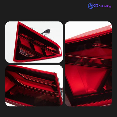 Feux Arriere LED Audi A5 S5 2008-2020 4 Pieces - installé sur véhicule - Becquet Voiture