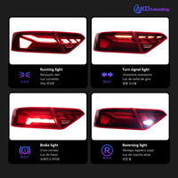 Feux Arriere LED Audi A5 S5 2008-2020 4 Pieces - vue arrière - Becquet Voiture