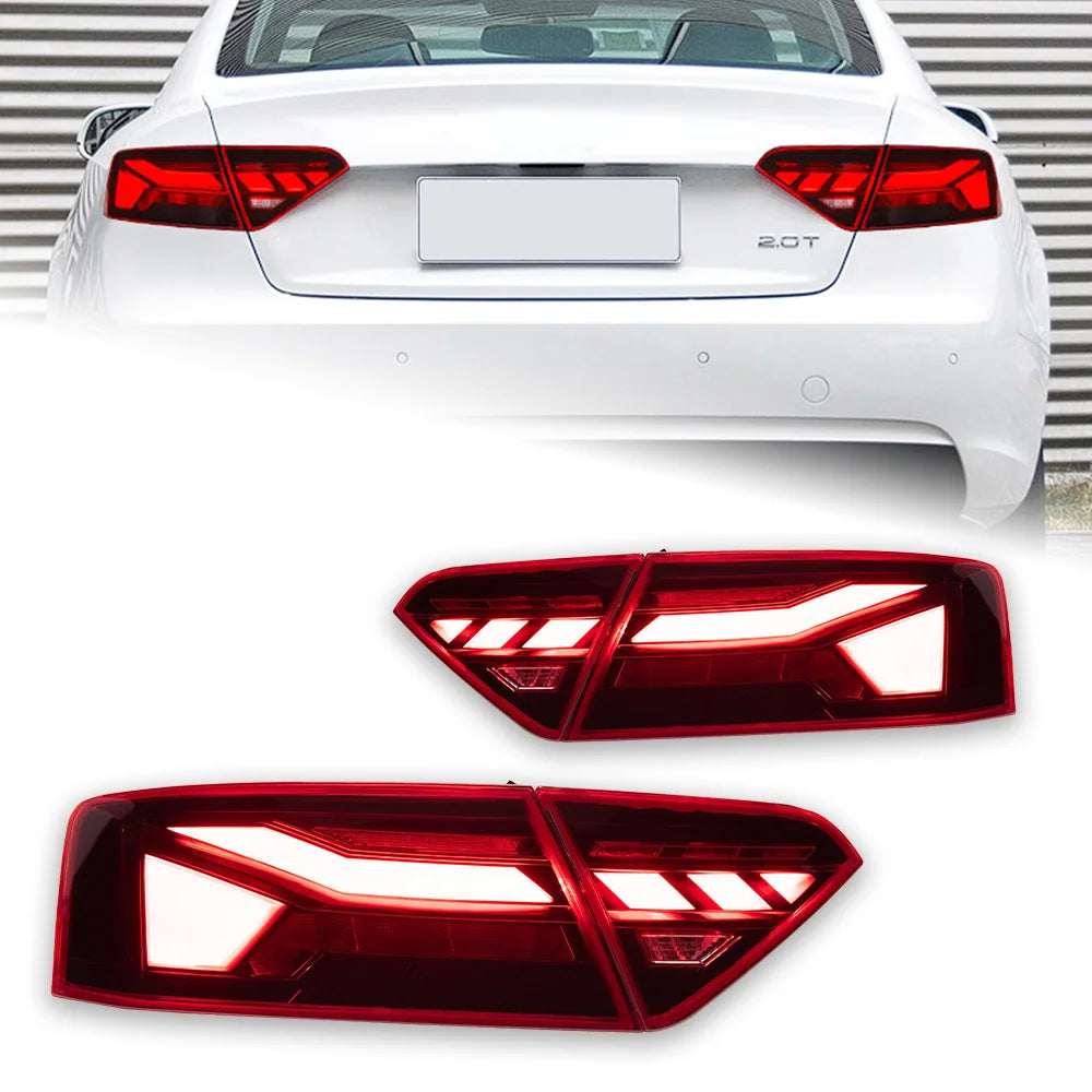 Feux Arriere LED Audi A5 S5 2008-2020 4 Pieces - vue de face - Becquet Voiture