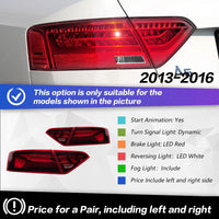 Feux Arriere LED Audi A5 S5 2008-2020 4 Pieces - vue rapprochée - Becquet Voiture