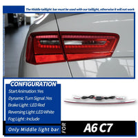 LED-Rückleuchten Audi A6 C7 (2012–2015) Plug & Play dynamisch - Montagedetail - Becquet Voiture