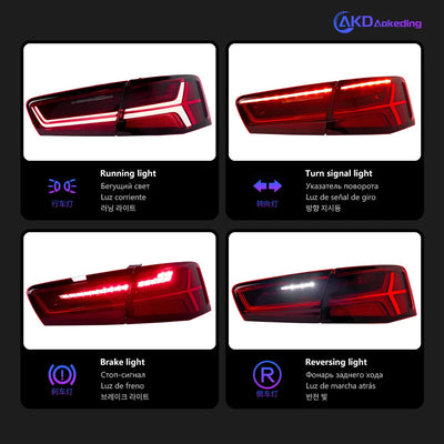 Feux Arriere LED Audi A6 C7 2012-2015 Set 4 Pieces - vue arrière - Becquet Voiture