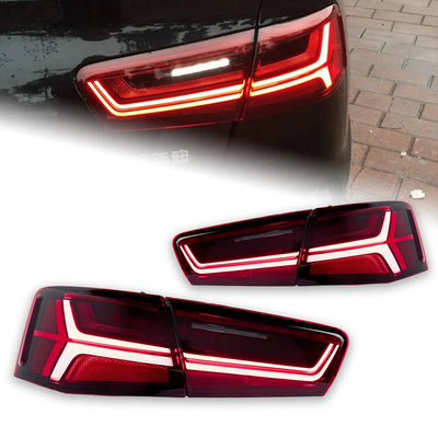 Feux Arriere LED Audi A6 C7 2012-2015 Set 4 Pieces - vue de face - Becquet Voiture