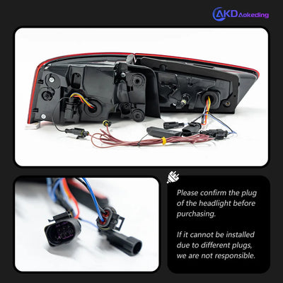 Feux Arriere LED Audi A6 C7 2012-2015 Set 4 Pieces - vue de trois-quarts - Becquet Voiture