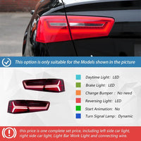 LED-Rückleuchten Audi A6 C7 S6 Fischgräten-Optik - Montagedetail - Becquet Voiture